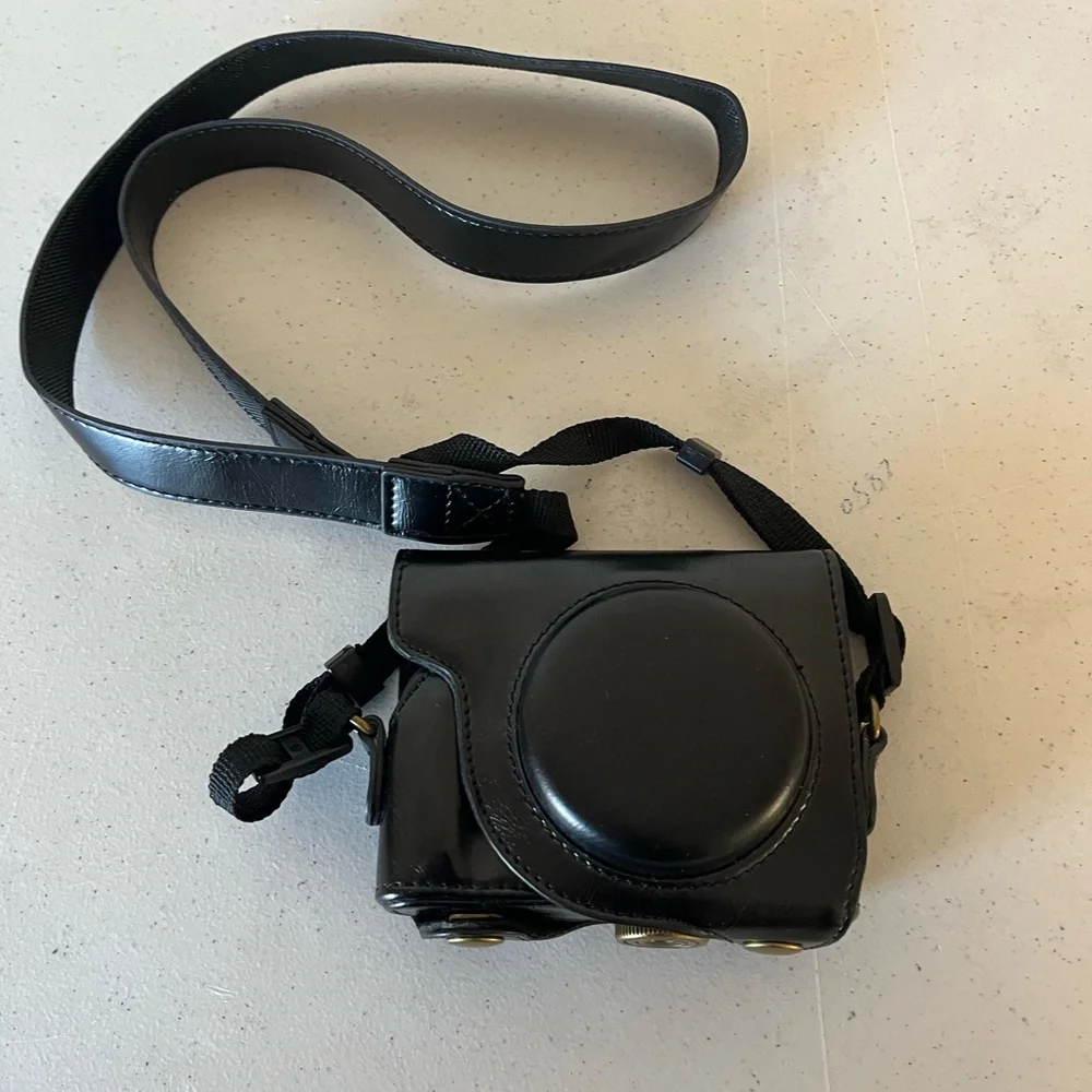 Black Camera Case with Strap. A1